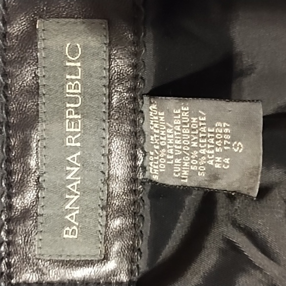 BANANA REPUBLIC WOMEN LEATHER JACKET. - Picture 4 of 7